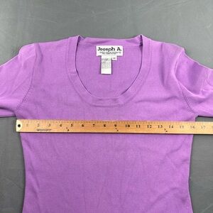 Joseph A Lilac 3/4 Sleeve Women's Tee SzM